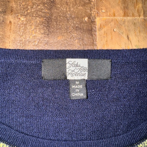 Saks Fifth Avenue Silk/Cashmere Blend 3/4 Sleeve Top‎ - Picture 2 of 3